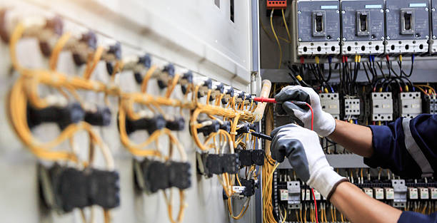 Professional Electrician technician working in Old Saybrook Center, CT